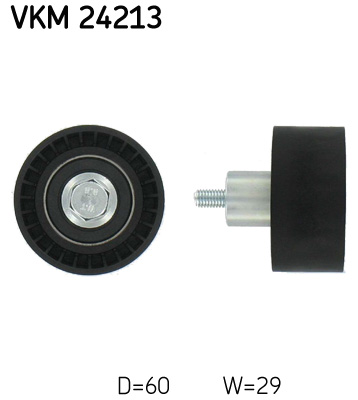 Deflection/Guide Pulley, timing belt - VKM 24213 SKF